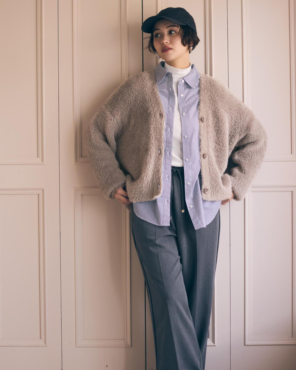 シャギーニットカーディガン☆｜COMME CA ISM（コムサイズム